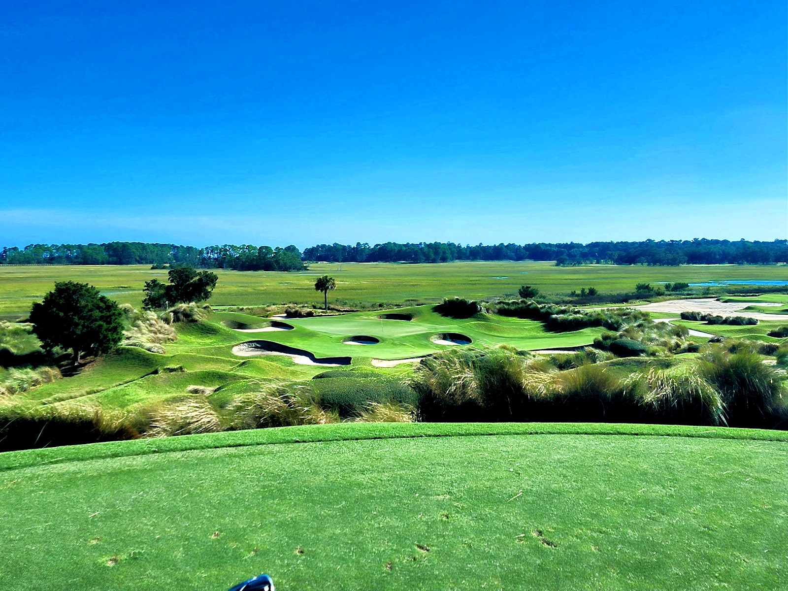 Seaside links fairway along the Atlantic dunes at Kiawah Island, South Carolina