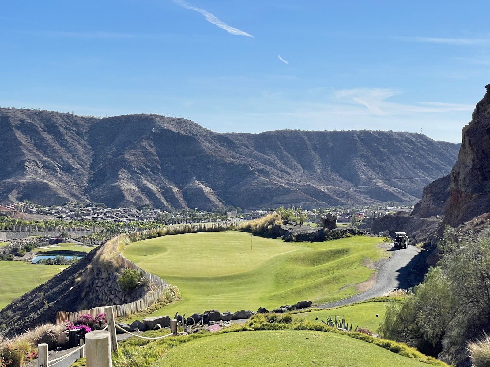 Anfi Tauro Golf, a desert-style course carved into a dramatic valley in the south west of Gran Canaria