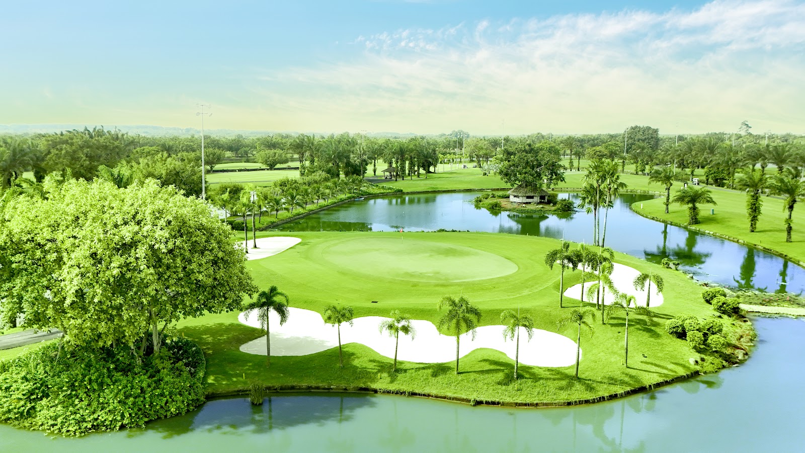 Long Thanh Golf Club near Ho Chi Minh City, Vietnam, fairways beside the Dong Nai River