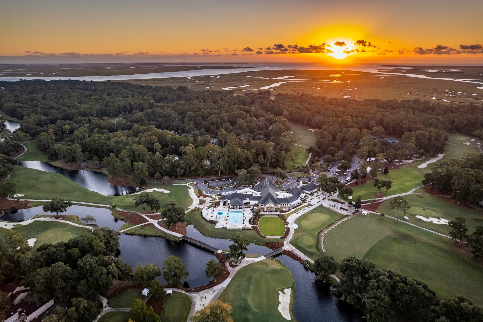 Coastal golf at The Landings Club on Skidaway Island near Savannah, Georgia