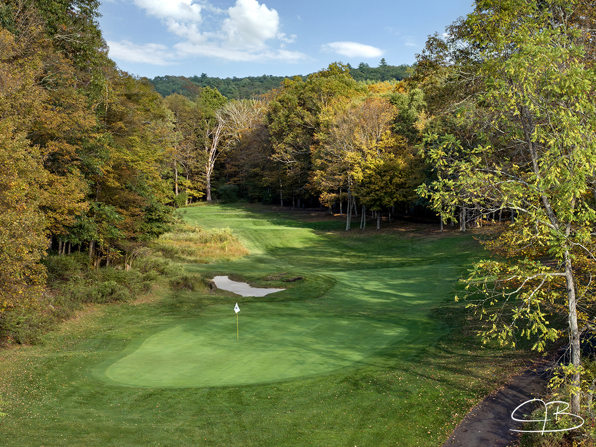 Great Bear Golf Club fairway in the Pocono Mountains, East Stroudsburg, Pennsylvania