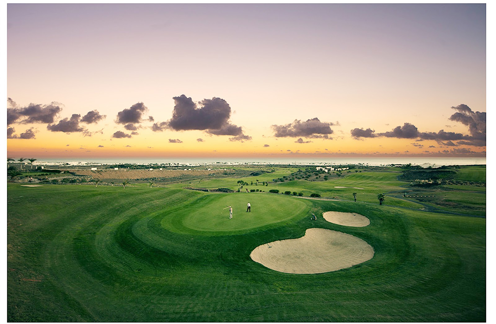 Lanzarote Golf, volcanic fairways above Puerto del Carmen, Lanzarote