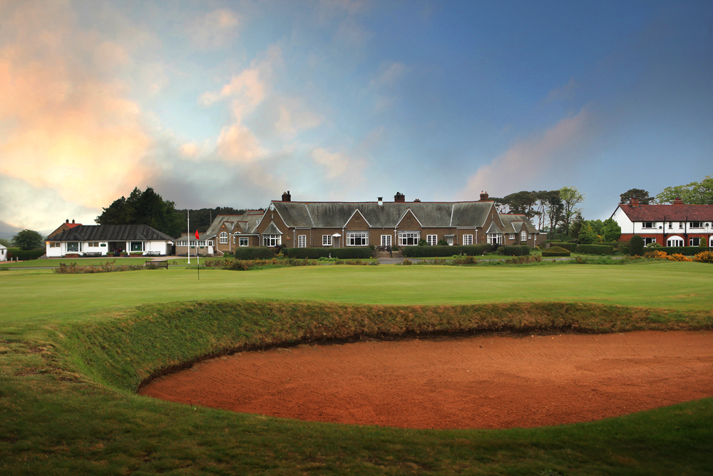 Ganton Golf Club, inland links fairways and gorse in the Vale of Pickering, Yorkshire