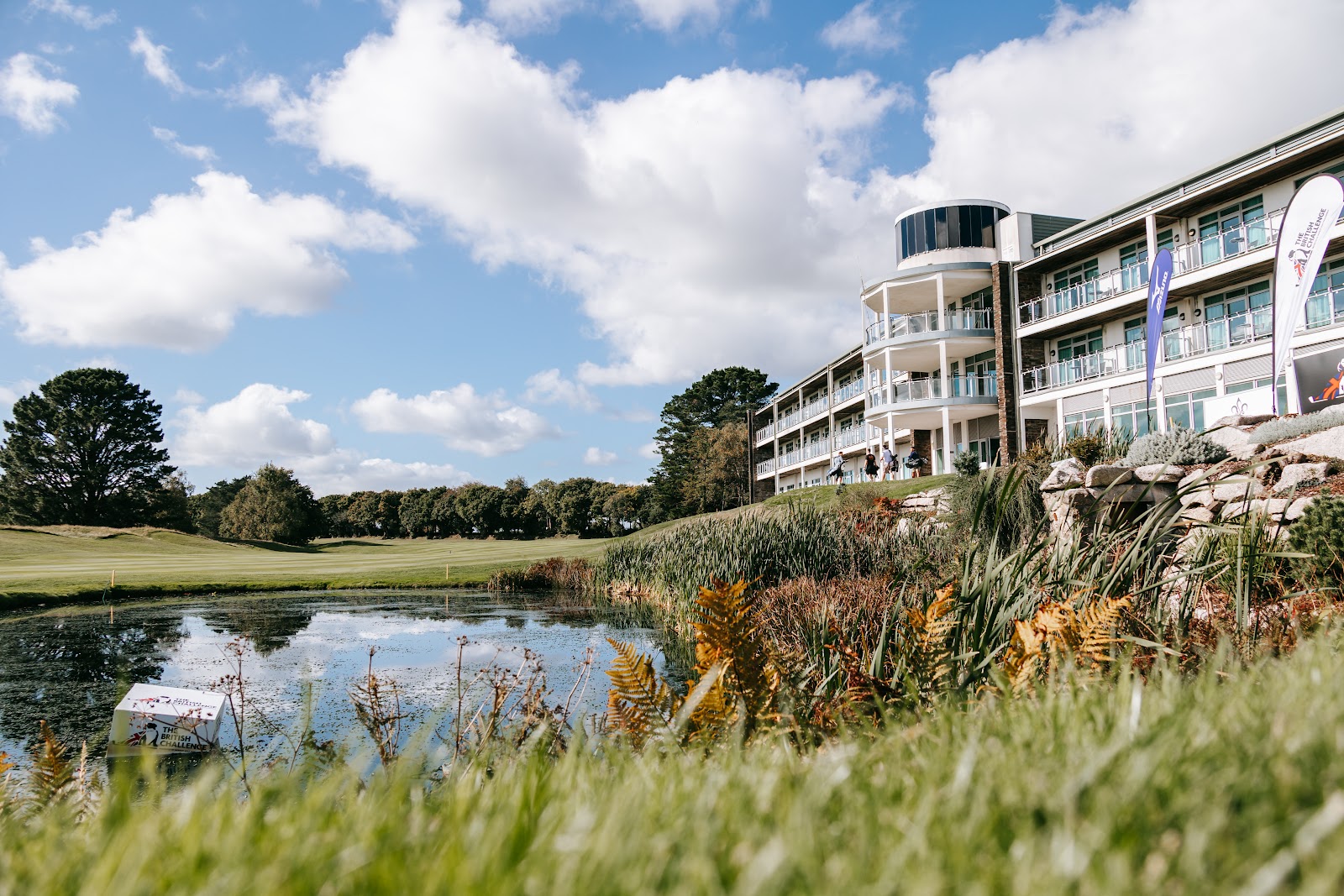 The Nicklaus Course at St Mellion Estate, Saltash, Cornwall, fairways running through the wooded Tamar Valley