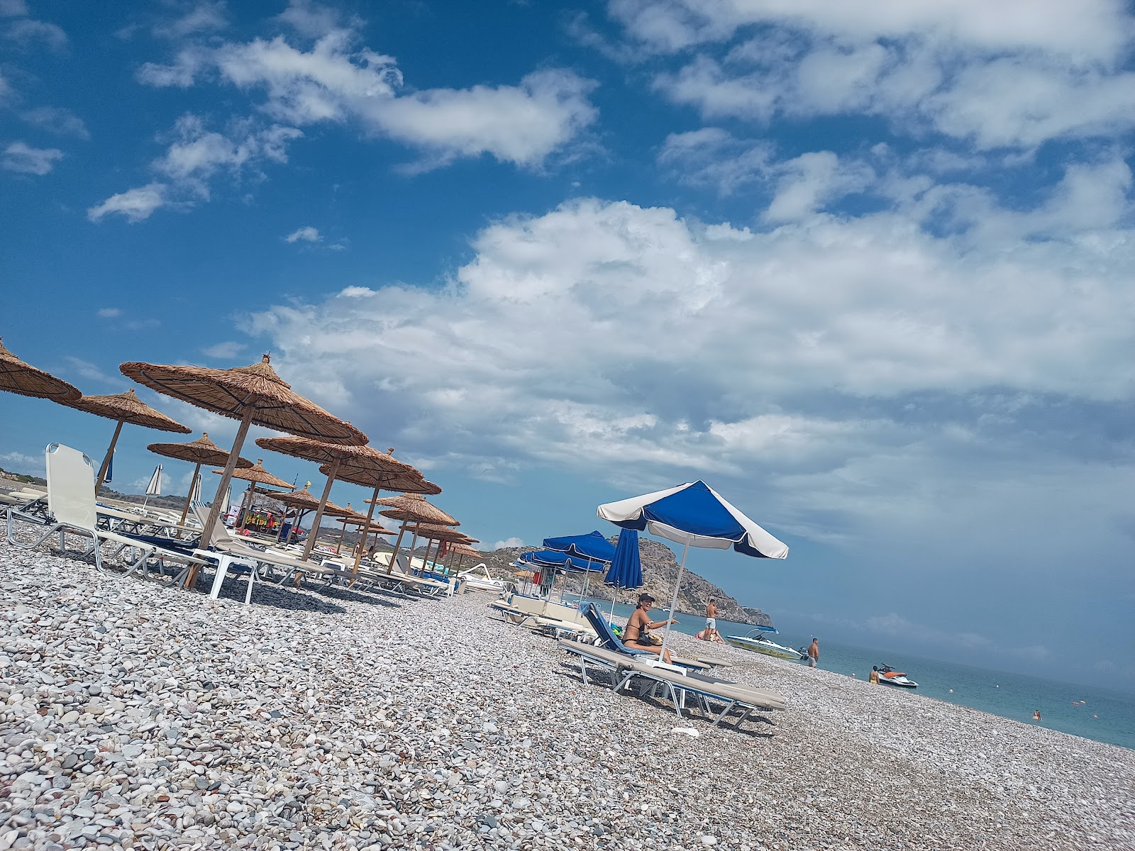Afandou Bay beach beside Afandou Golf Course, Rhodes