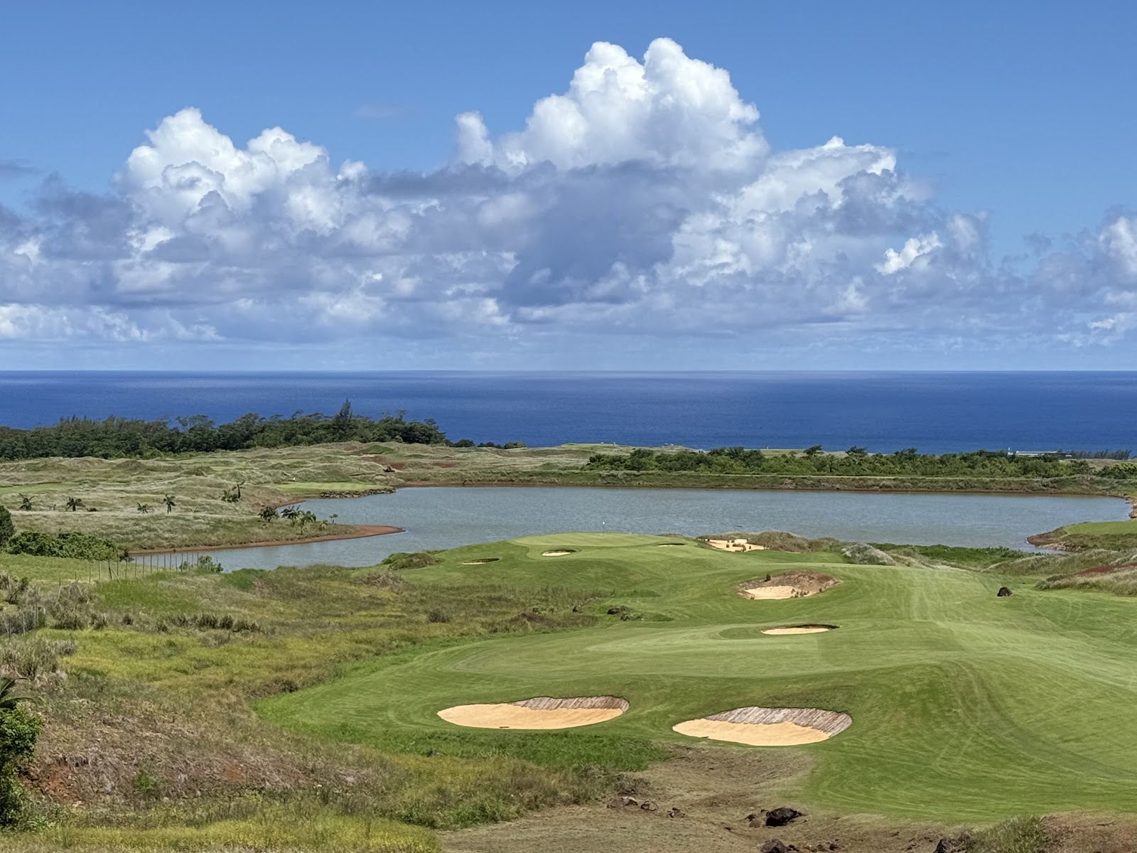 La Reserve Golf Links at Heritage Bel Ombre, links style fairways above the Indian Ocean in Mauritius