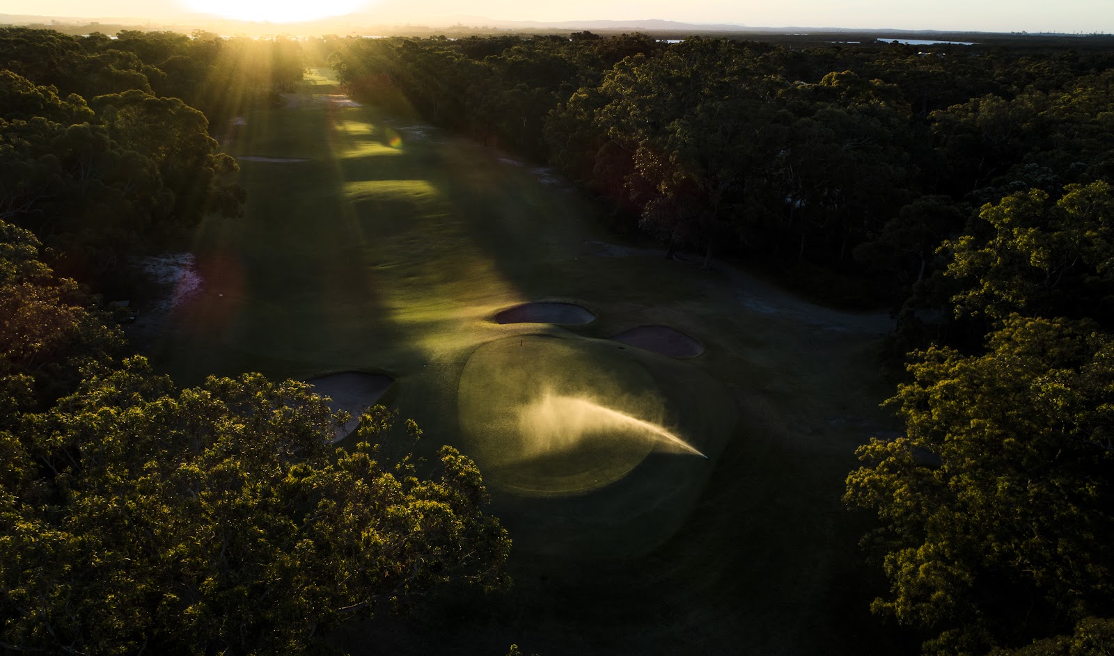 Newcastle Golf Club, sandhills fairway through coastal dunes, New South Wales, Australia