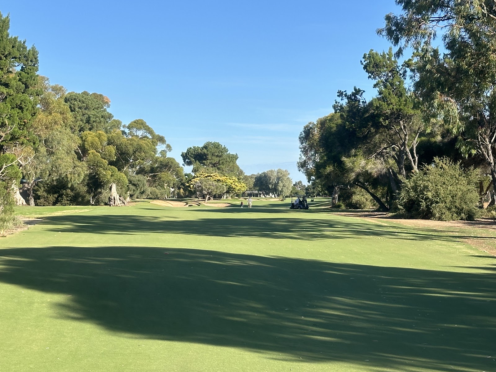 The Grange Golf Club East Course, coastal parkland fairway and bunkering near Adelaide, South Australia