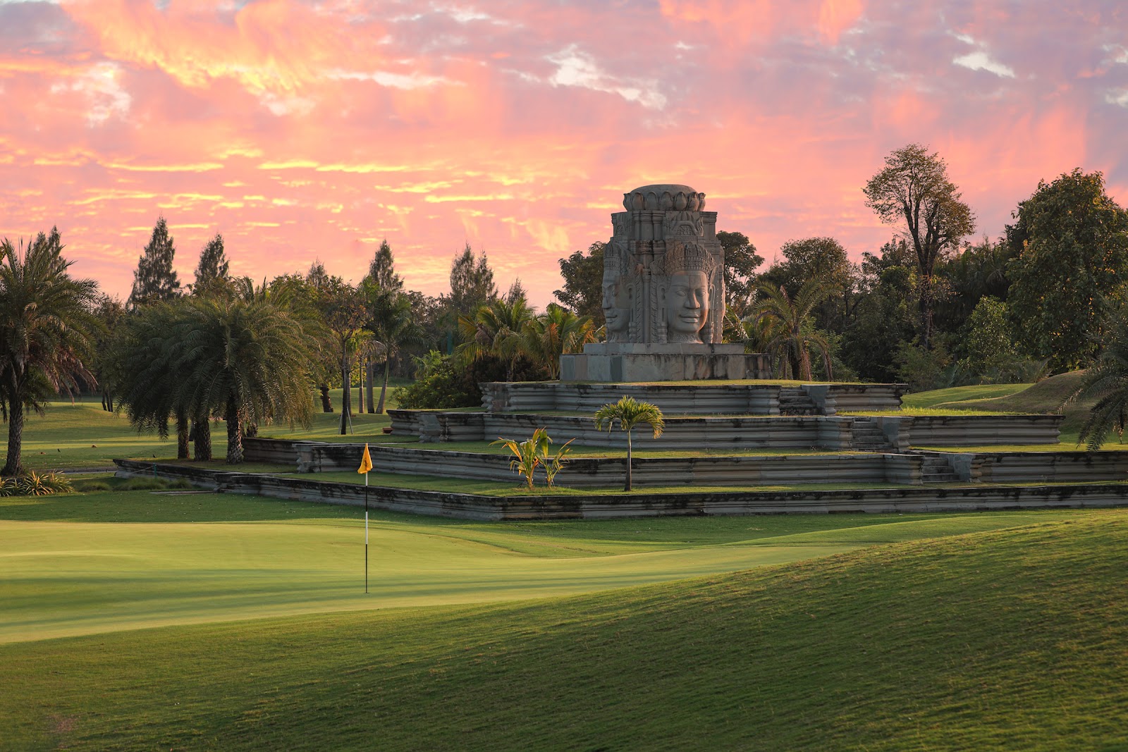 Vattanac Golf Resort, Nick Faldo designed fairway near Phnom Penh, Cambodia