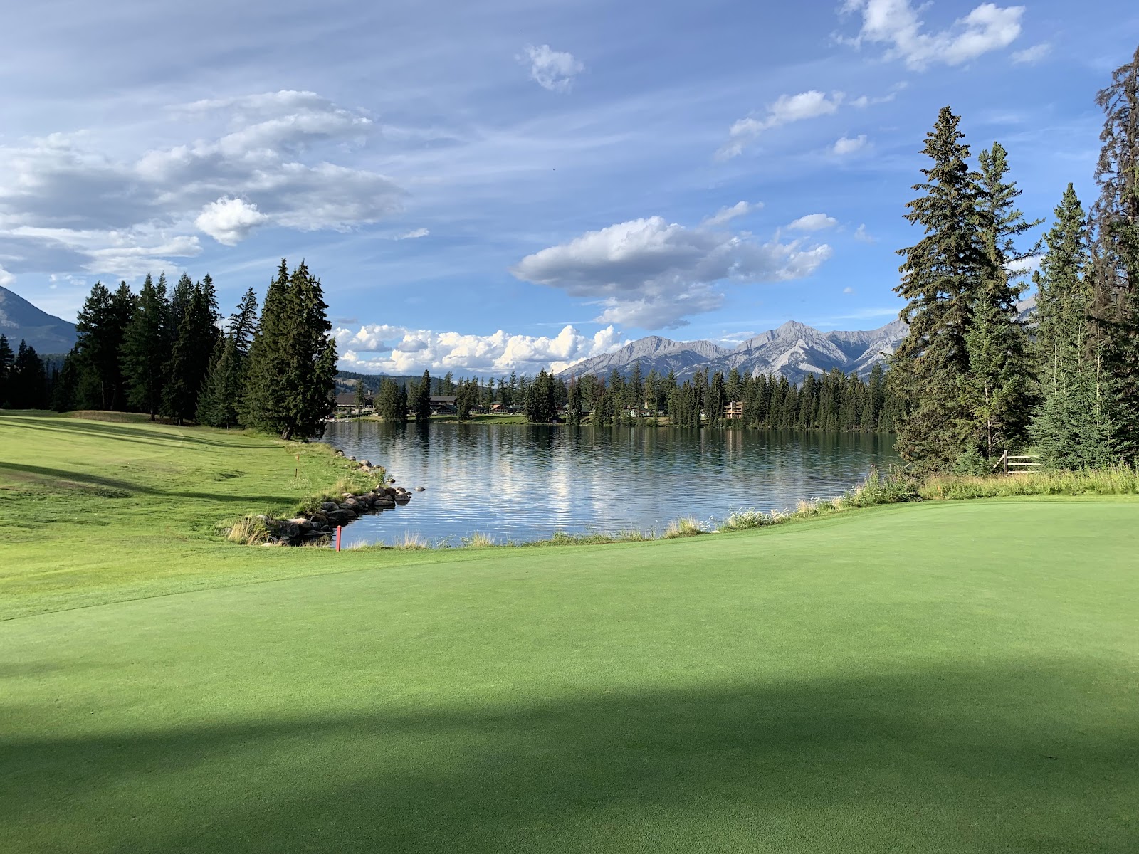 Jasper Park Lodge Golf Club, mountain fairways in Jasper National Park, Alberta, Canada