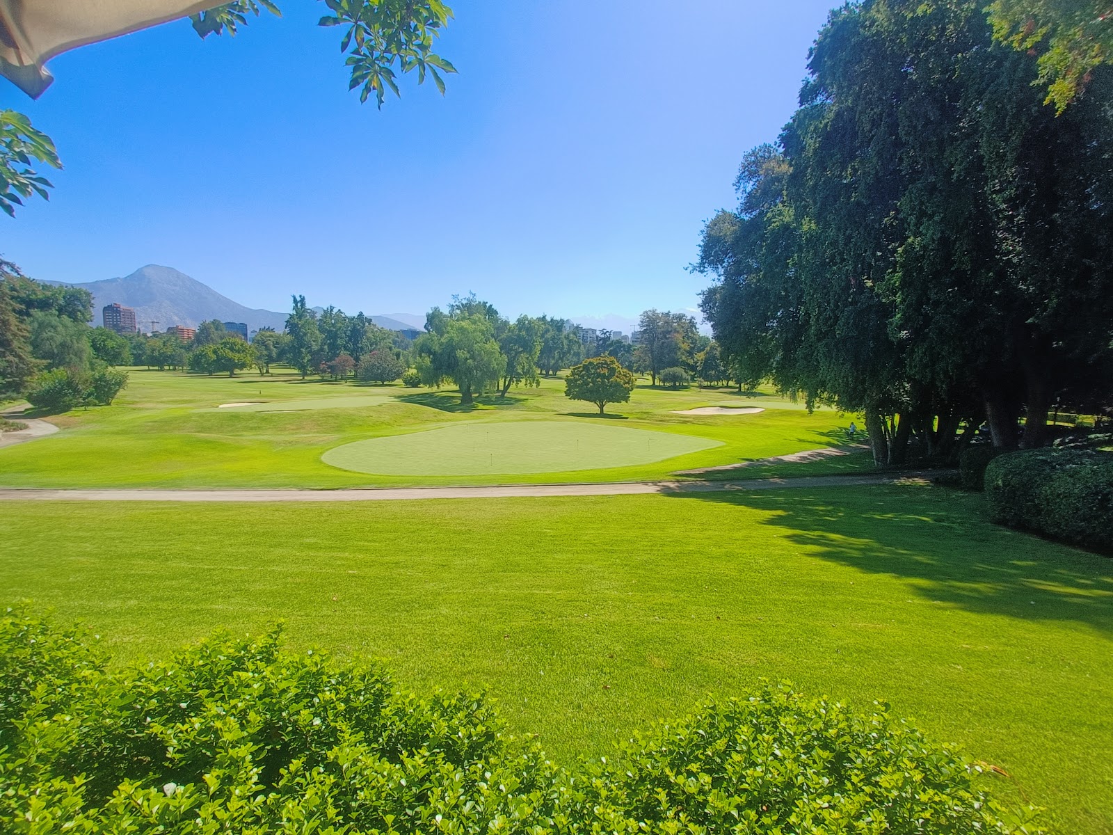 Club de Golf Los Leones in Santiago, parkland fairways below the Andes foothills of Las Condes, Chile