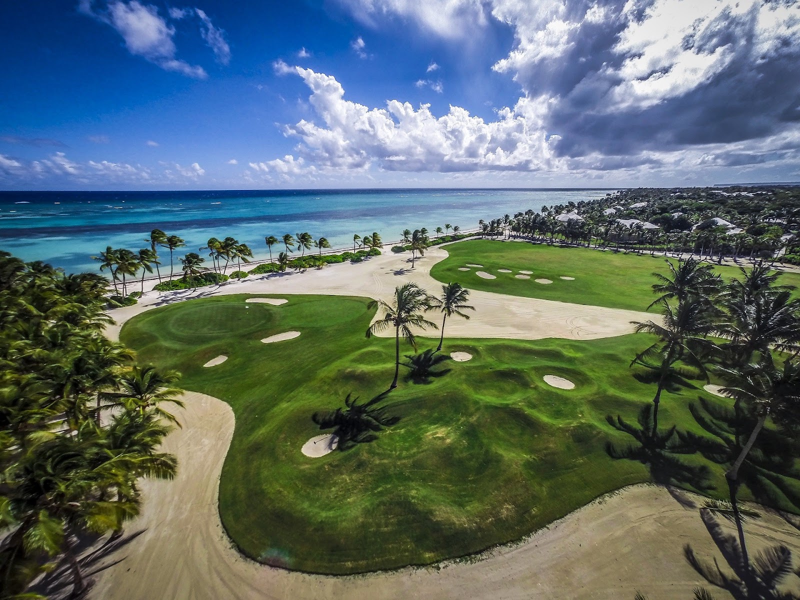 La Cana Golf Club at Puntacana, an oceanview hole along the Caribbean, Dominican Republic