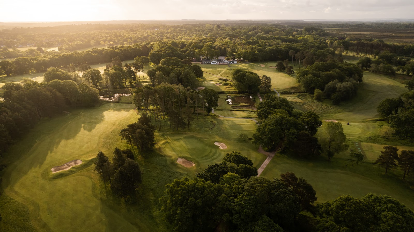 Brokenhurst Manor Golf Club, woodland fairway in the New Forest near Brockenhurst, Hampshire, England