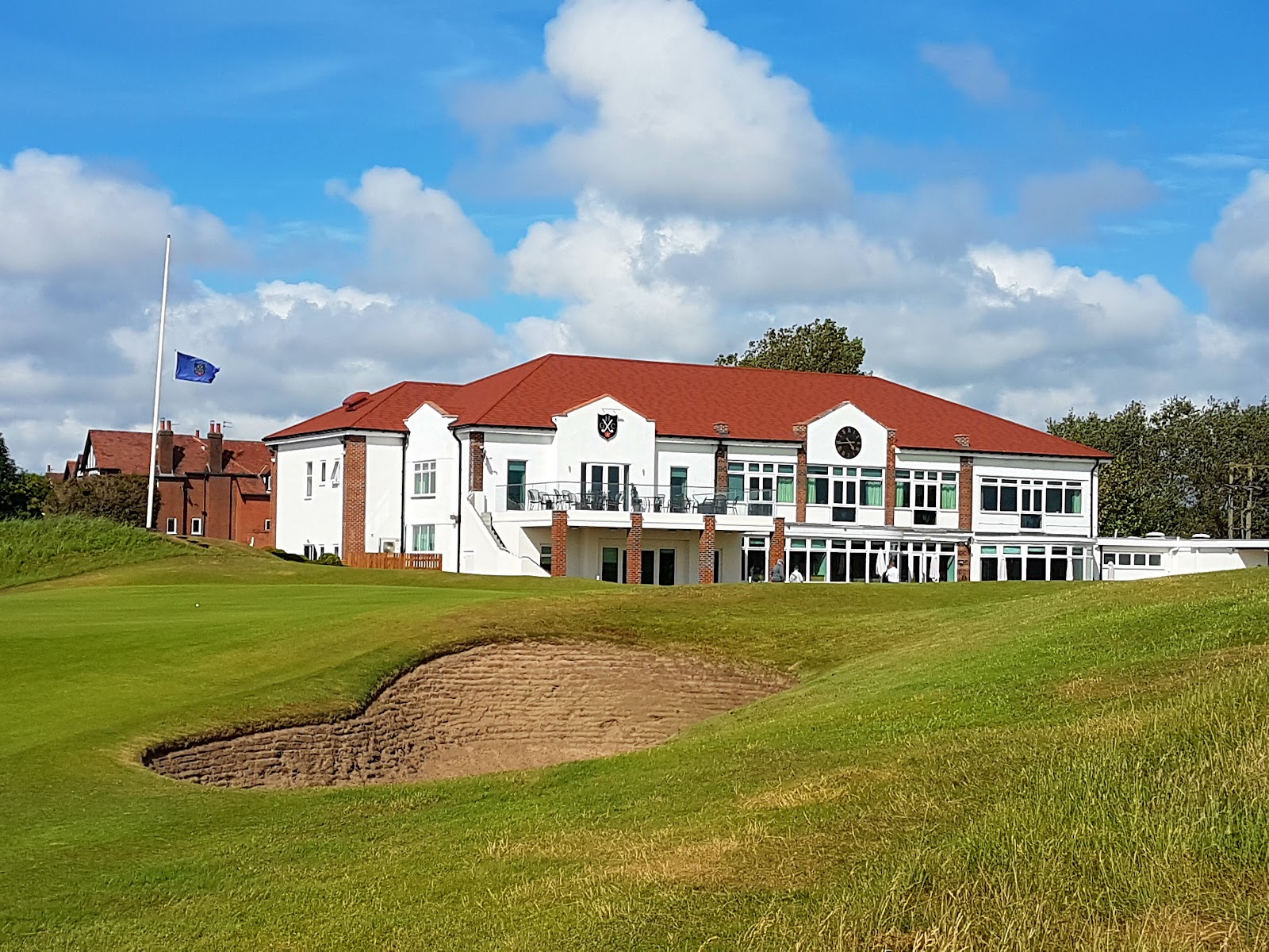 Hillside Golf Club links through towering dunes beside Royal Birkdale at Southport, England