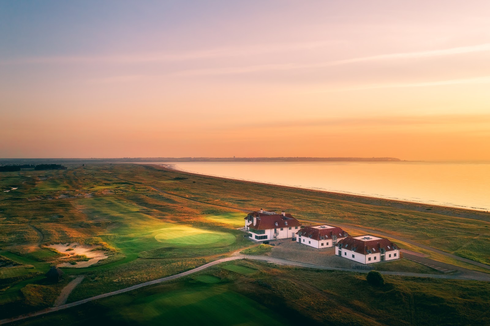 Prince's Golf Club Himalayas course, links fairway among the dunes near Sandwich, Kent, England