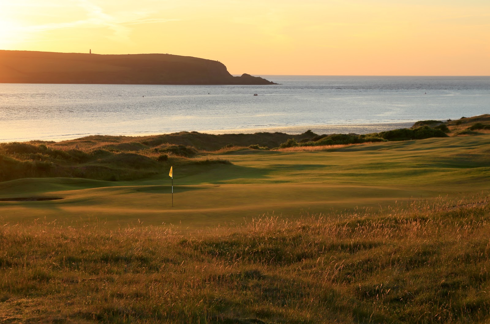 St Enodoc Golf Club, Church Course links above the Camel Estuary in Cornwall, England