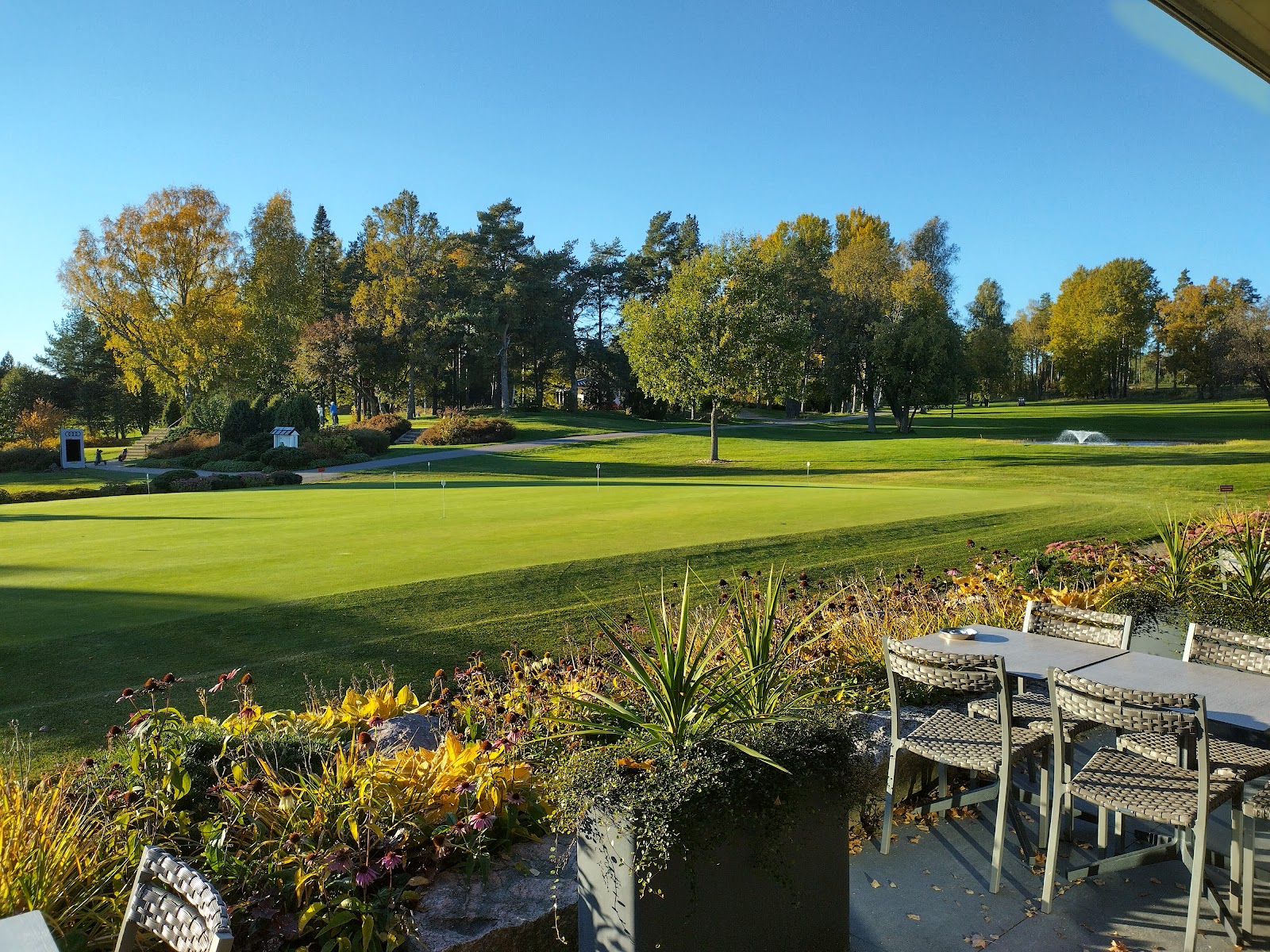 Pickala Golf, Seaside Course fairway among Finnish coastal woodland at Siuntio near Helsinki