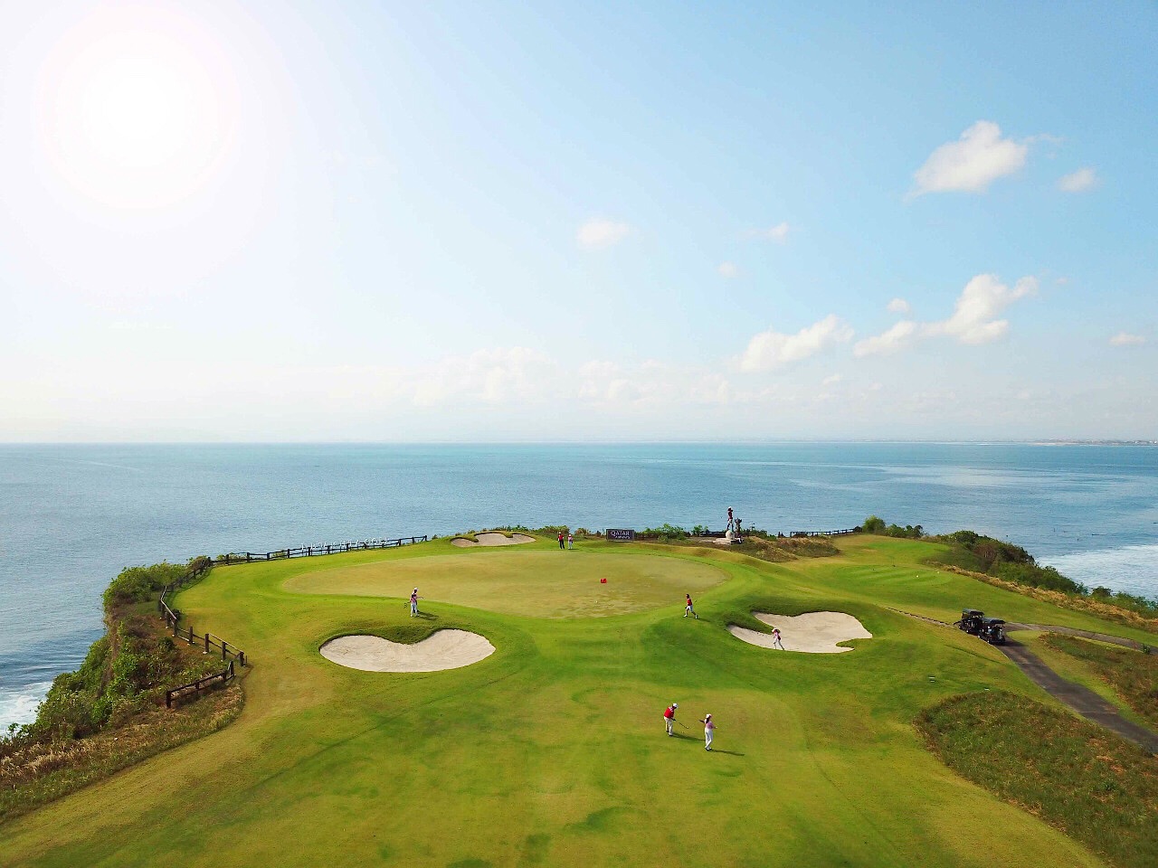 New Kuta Golf in Bali, a clifftop green perched above the Indian Ocean on the Bukit Peninsula