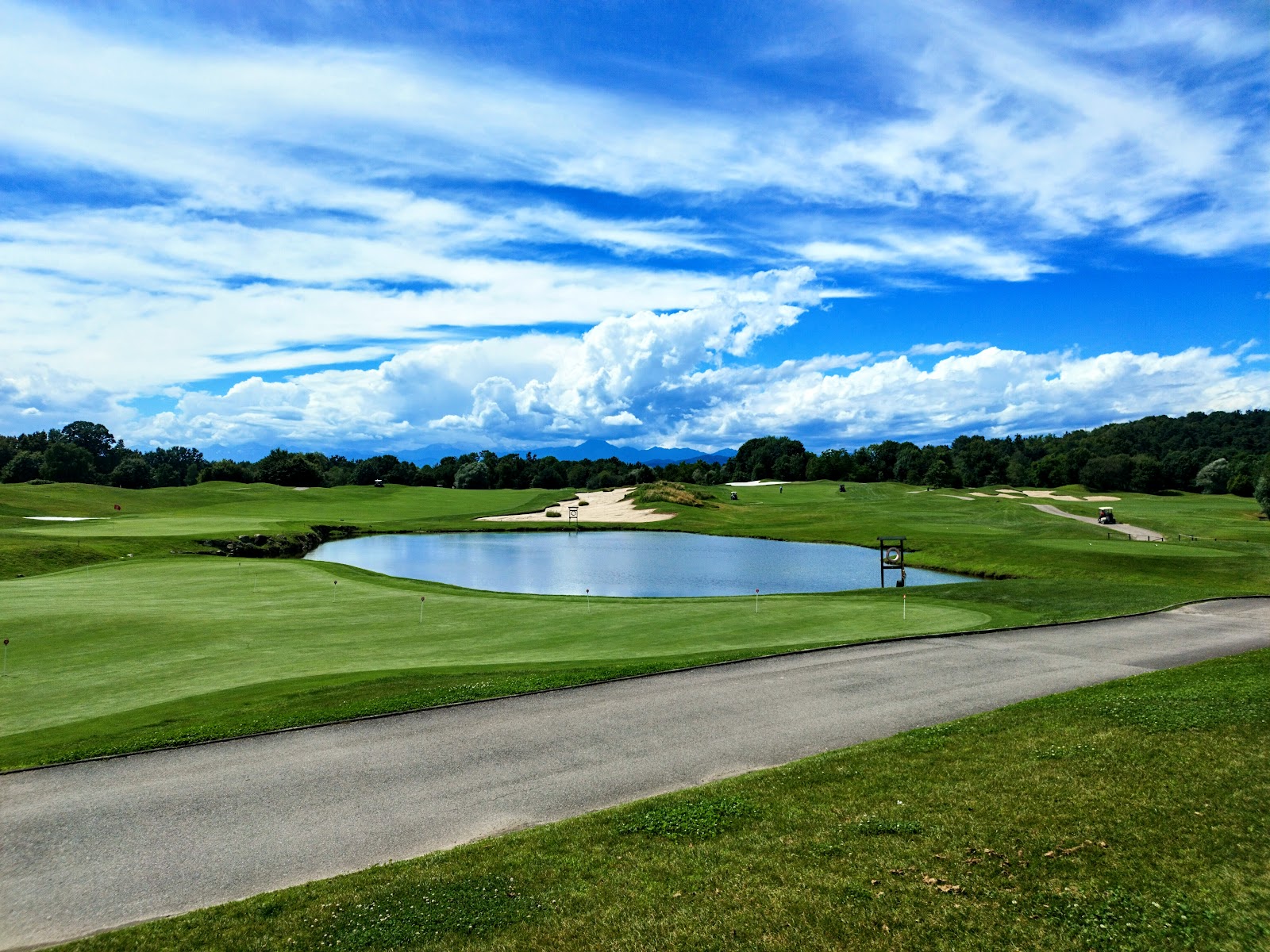 Bogogno Bonora Course, parkland fairway and bunkering in Piedmont near Lago Maggiore, Italy