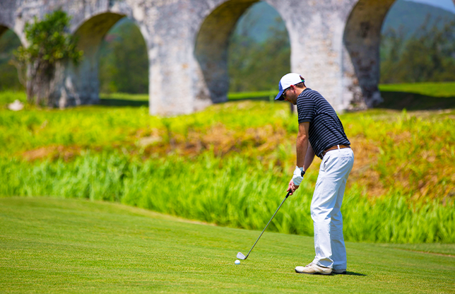 Cinnamon Hill Golf Course at Rose Hall, the seaside layout below the Great House near Montego Bay, Jamaica