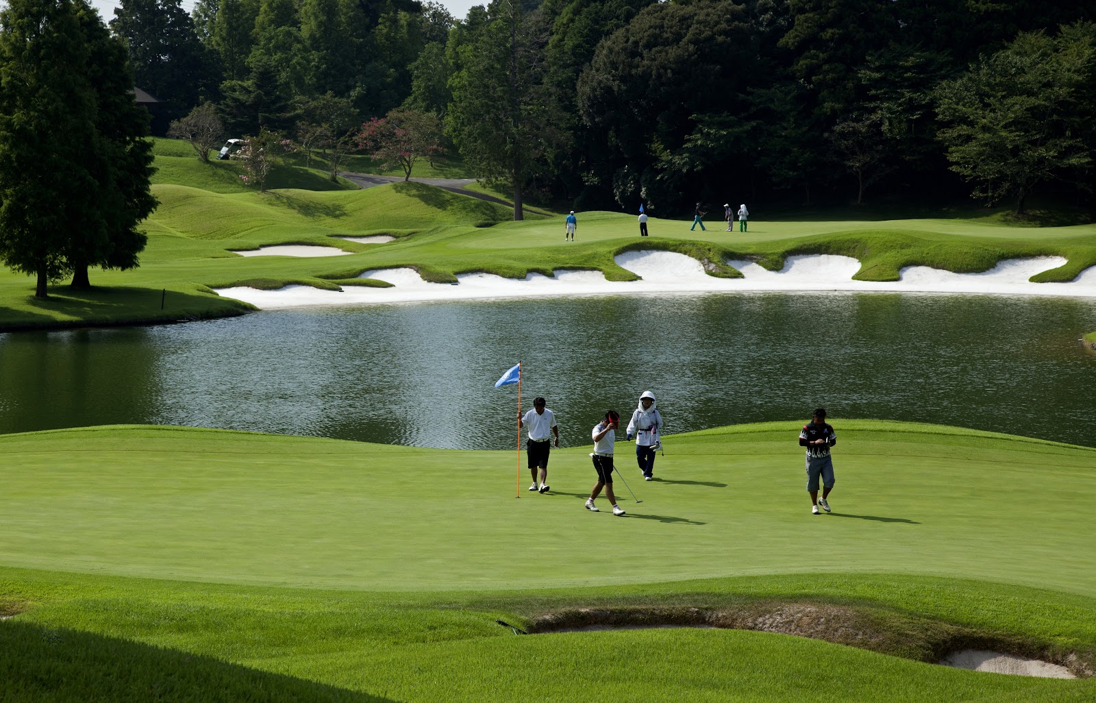 Caledonian Golf Club, links inspired fairway and bunkering in Chiba, Japan