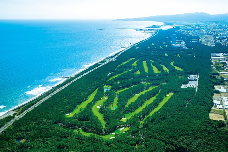 Phoenix Country Club among black pines on the Hitotsuba coast, Miyazaki, Japan