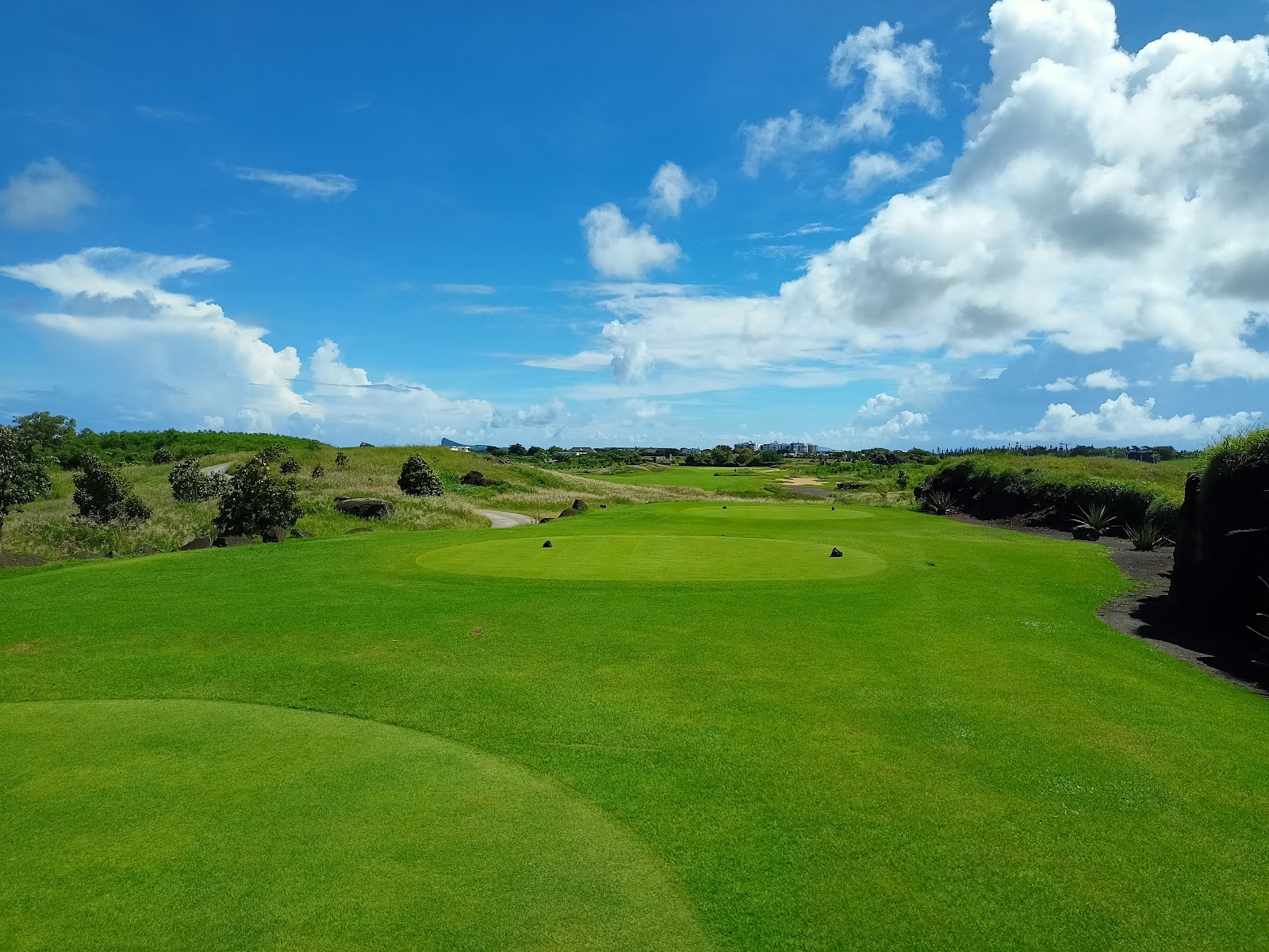 Mont Choisy Le Golf, fairway through the old sugar cane estate near Grand Baie, Mauritius