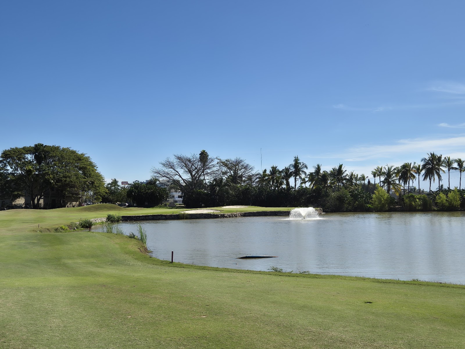 El Tigre Golf Club, water lined fairway at Paradise Village in Nuevo Vallarta, Riviera Nayarit, Mexico