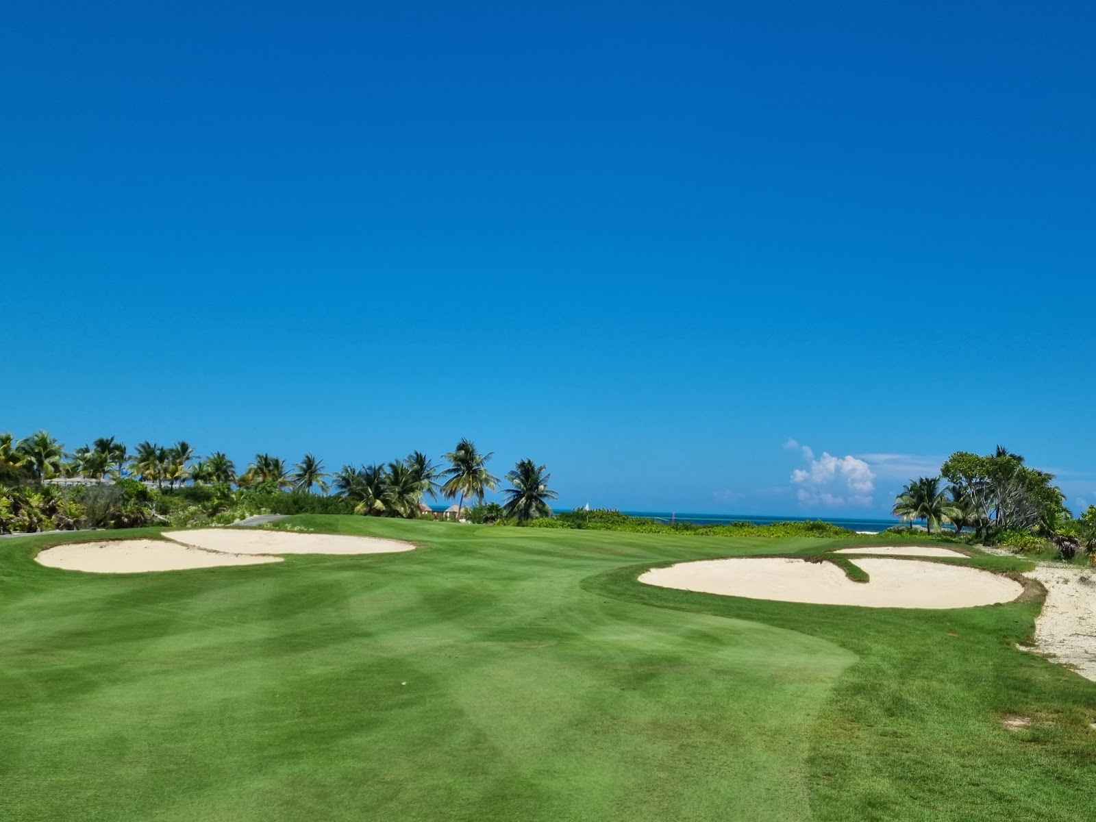 Playa Mujeres Golf Club, the Greg Norman design between the Caribbean Sea and Chacmuchuk Lagoon north of Cancun, Mexico