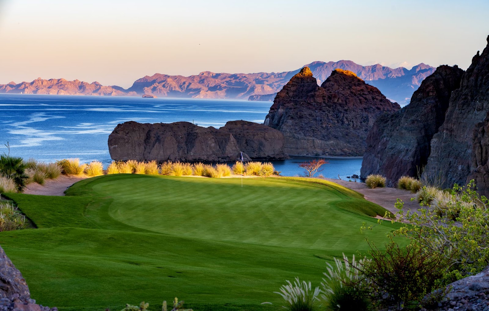 TPC Danzante Bay, mountain and coastal fairways above the Sea of Cortez near Loreto, Mexico