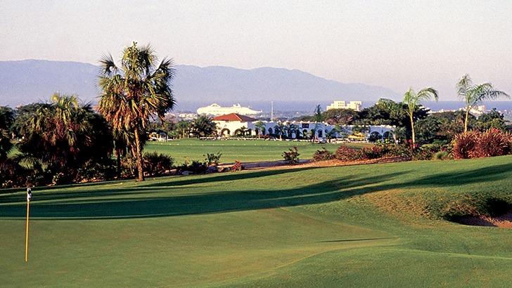 Vista Vallarta Weiskopf Course, jungle fairway and barranca above Puerto Vallarta, Mexico
