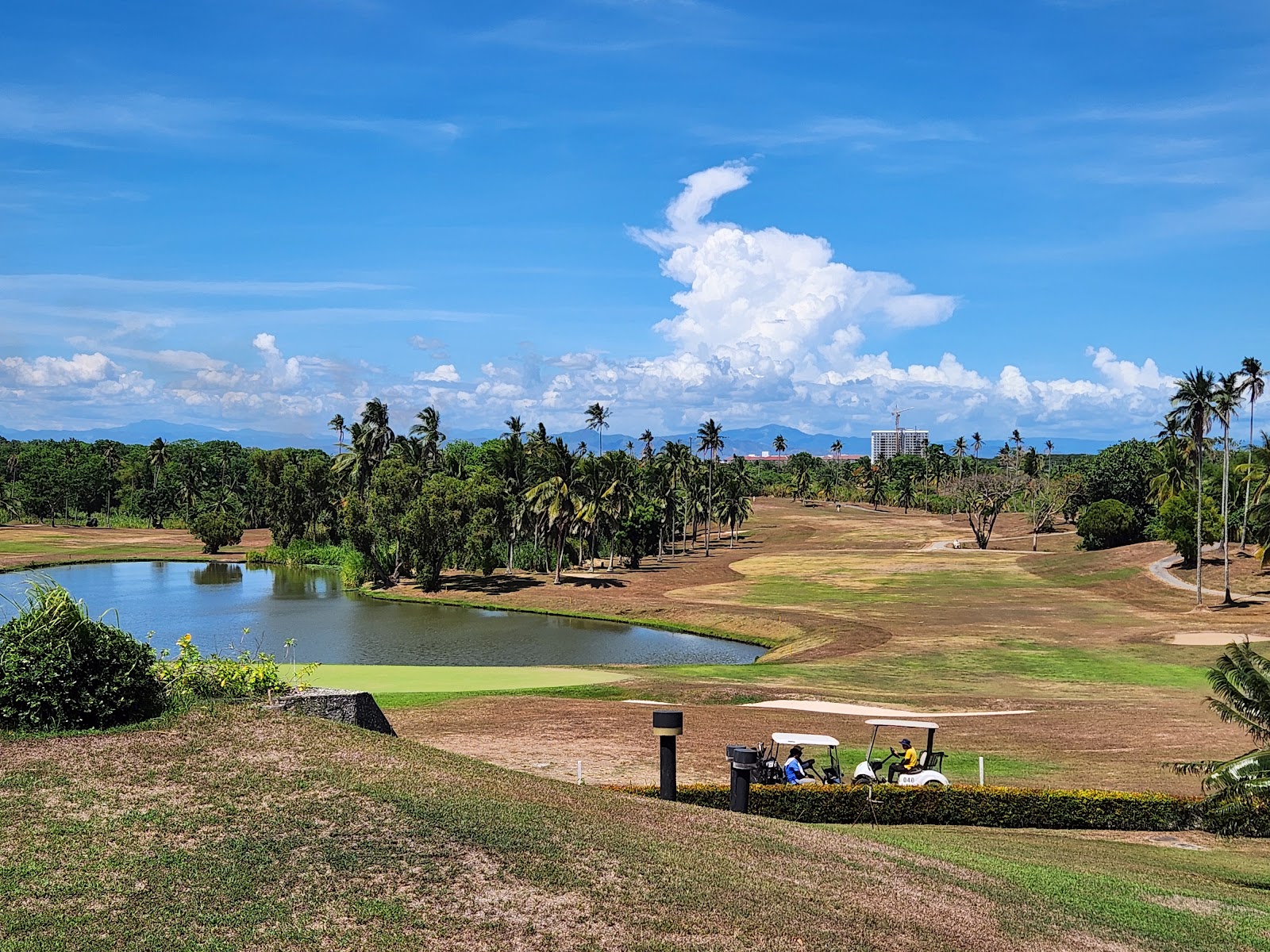 Canlubang Golf and Country Club, rolling fairway and ravine country in Laguna, Philippines