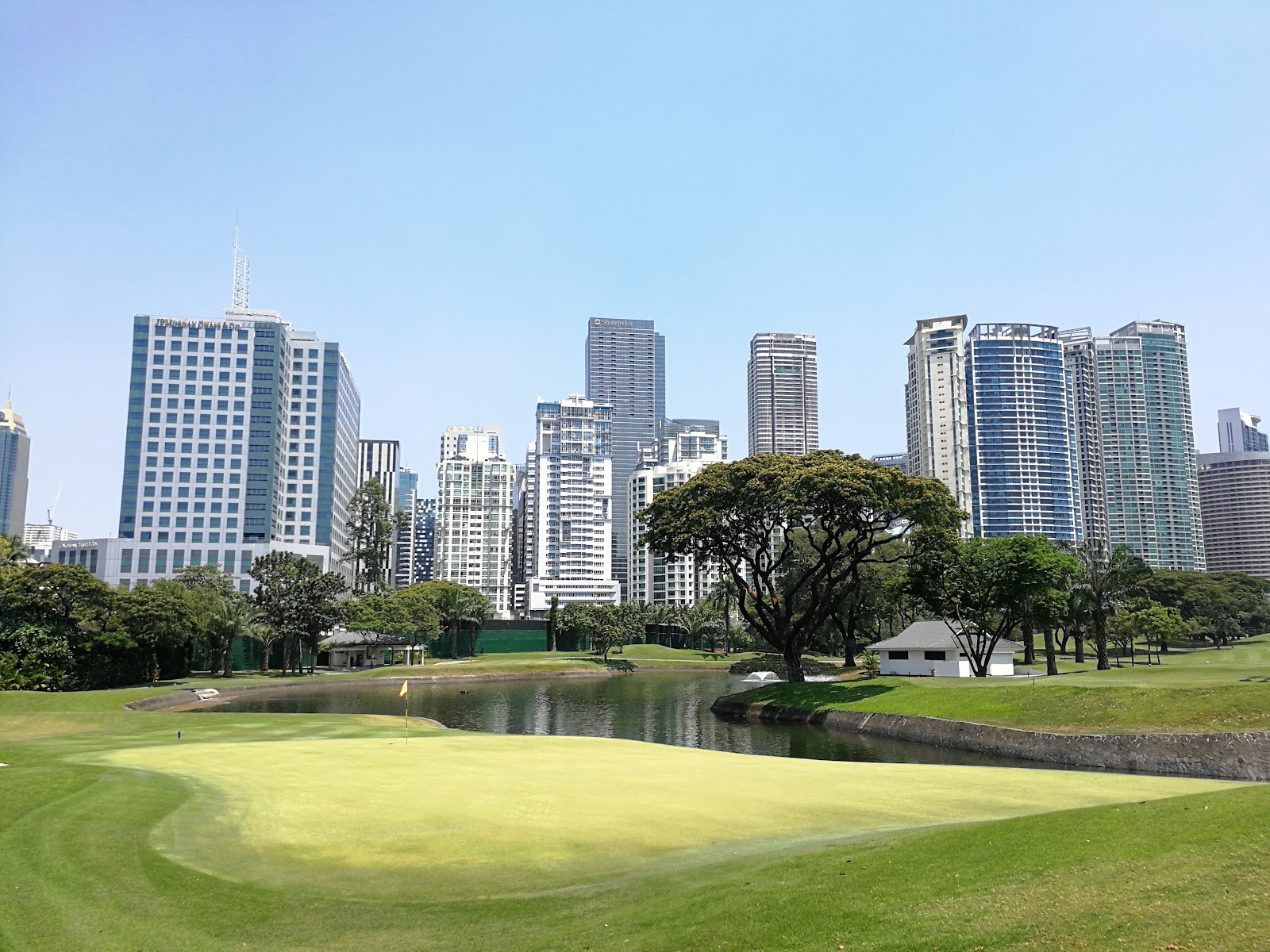 Manila Golf and Country Club, mature parkland fairway in Makati, Metro Manila, Philippines