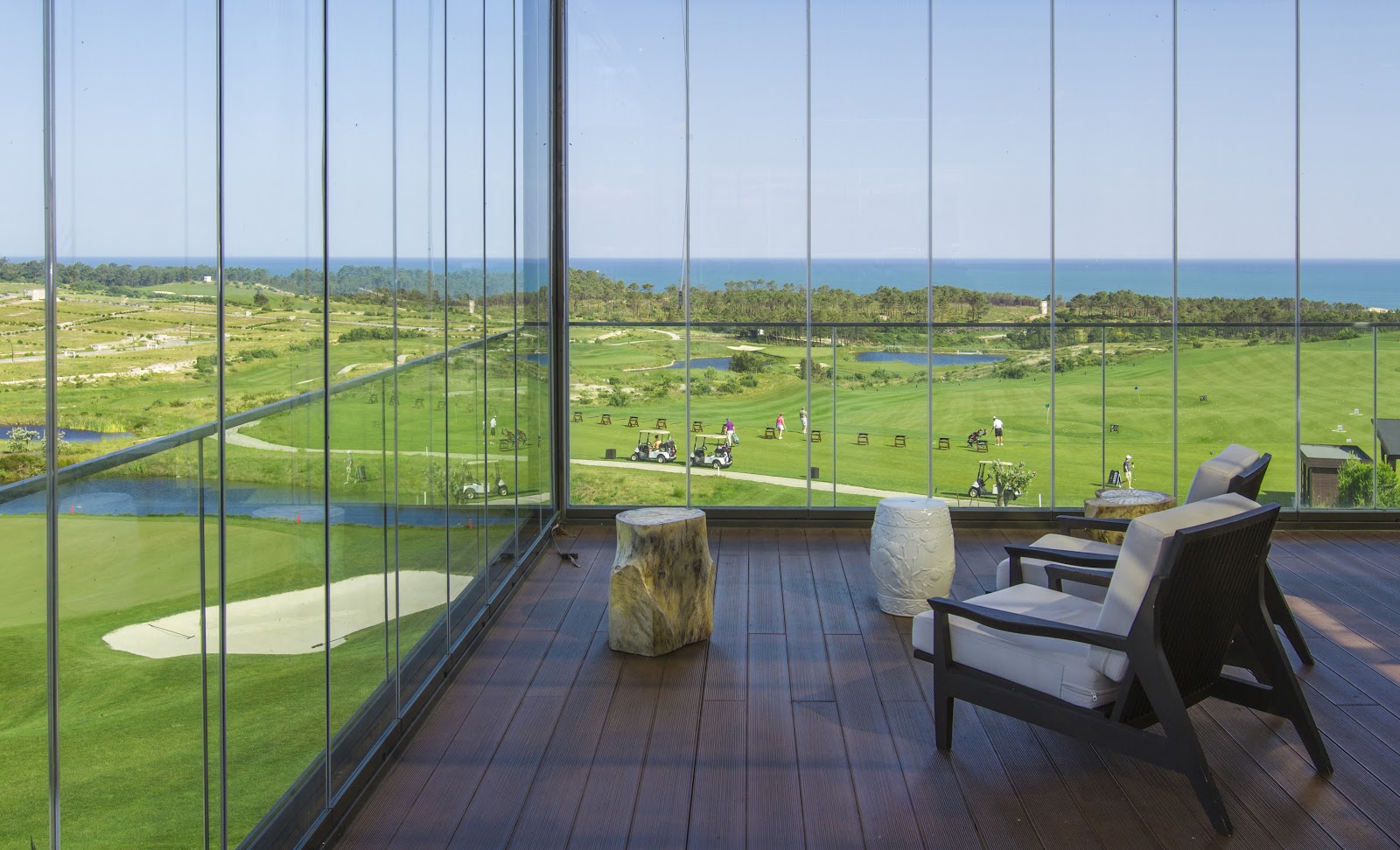 Royal Obidos golf course, rolling fairways with Atlantic and lagoon views on Portugal's Silver Coast