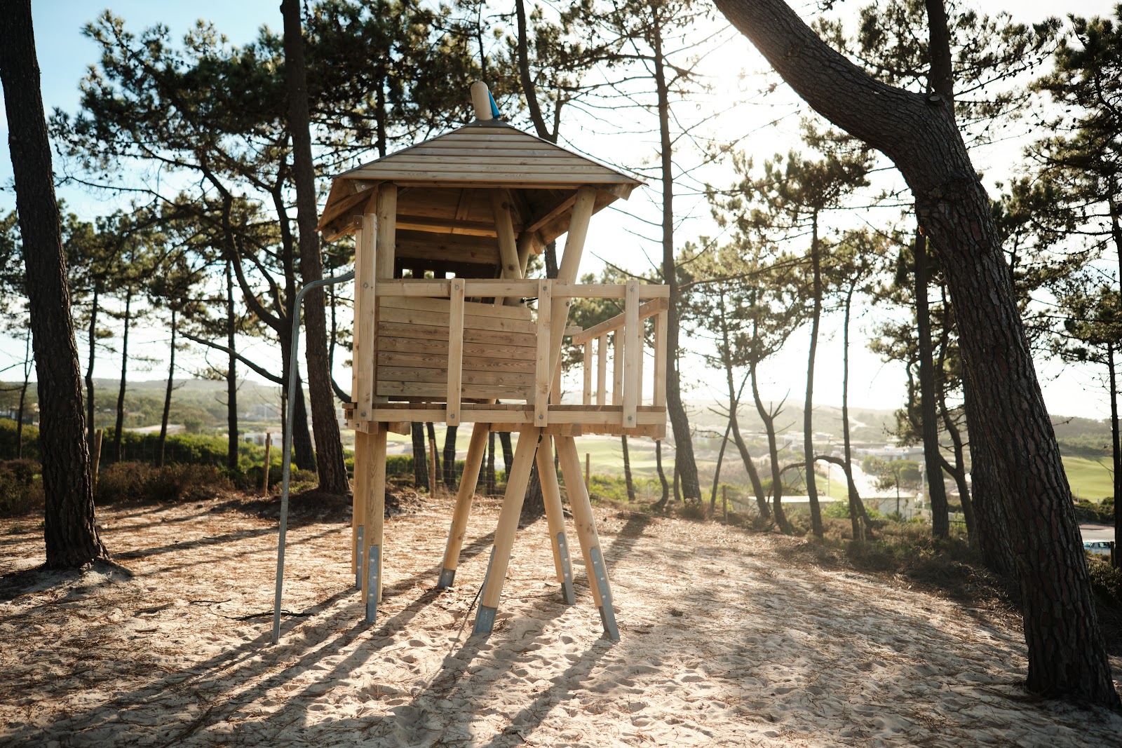 West Cliffs golf course, rolling Atlantic dunes and ocean on the Silver Coast near Obidos in Portugal
