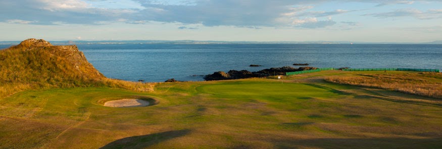 The Golf House Club, Elie, links along the Firth of Forth in Fife, Scotland