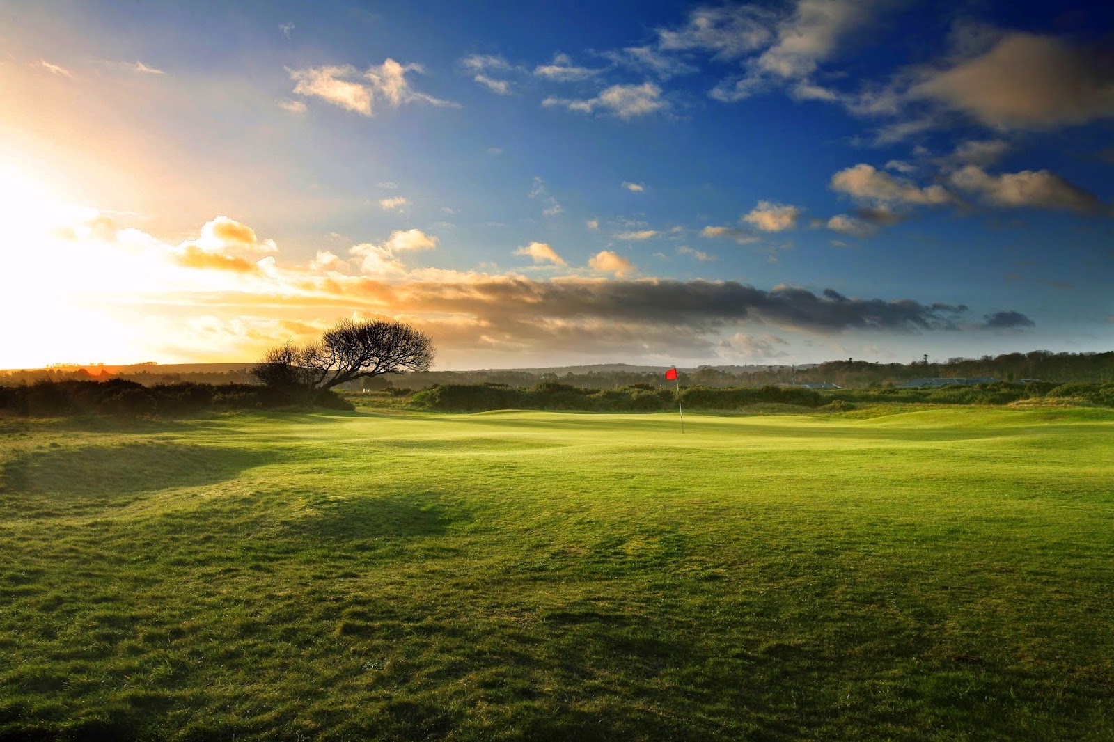 New Course at St Andrews Links, traditional links fairways and dunes beside the Old Course in Fife, Scotland