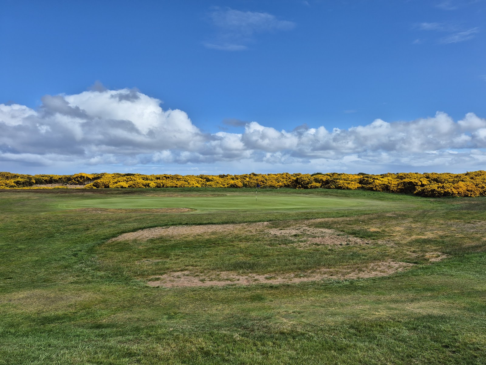 Spey Bay Golf Club, links fairway beside the Moray Firth, Scotland