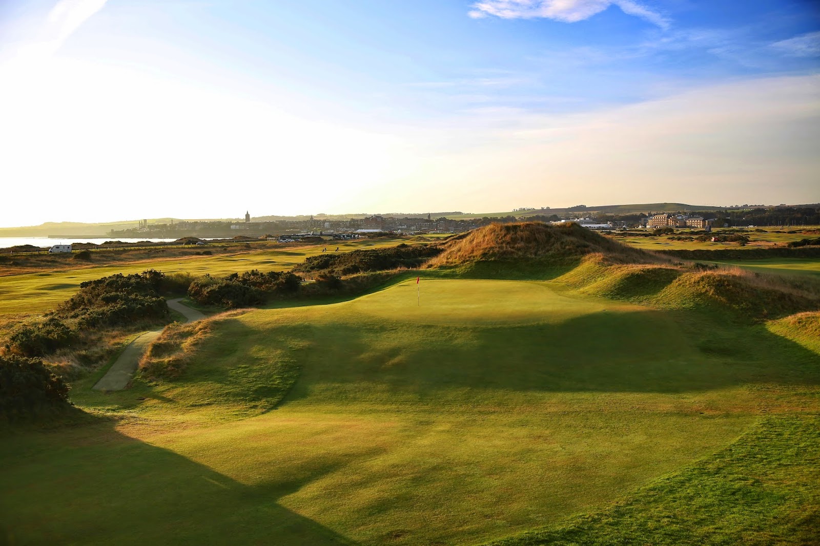 The Jubilee Course on the seaward edge of the St Andrews links, Fife, Scotland