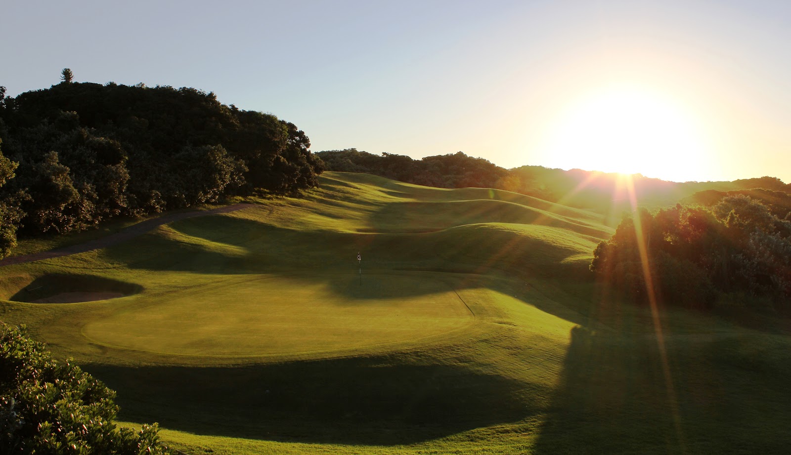 East London Golf Club, coastal fairway framed by dunes and indigenous bush in the Eastern Cape, South Africa