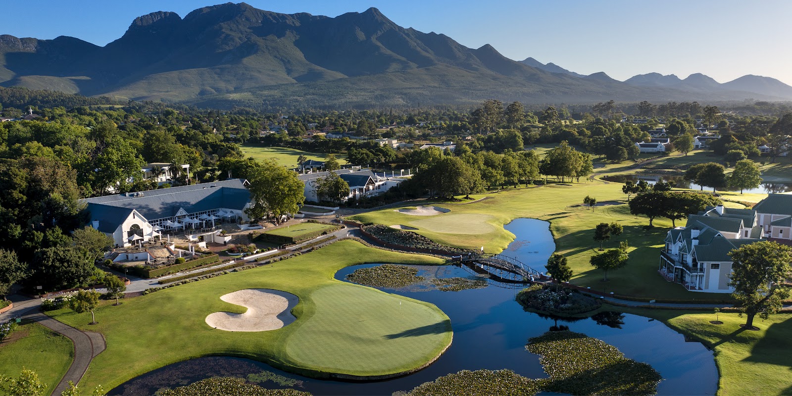 Fancourt golf estate in George, South Africa, home of the Outeniqua course beneath the Outeniqua Mountains