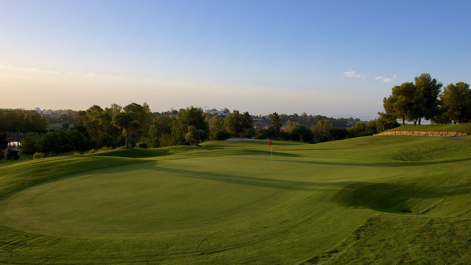 Atalaya New Course, undulating fairway with Mediterranean views near Estepona, Spain