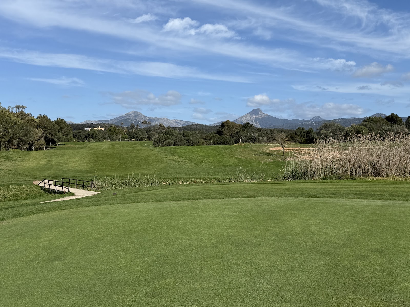 Golf Santa Ponsa I, wide tree lined fairway near Calvia, southwest Mallorca, Spain