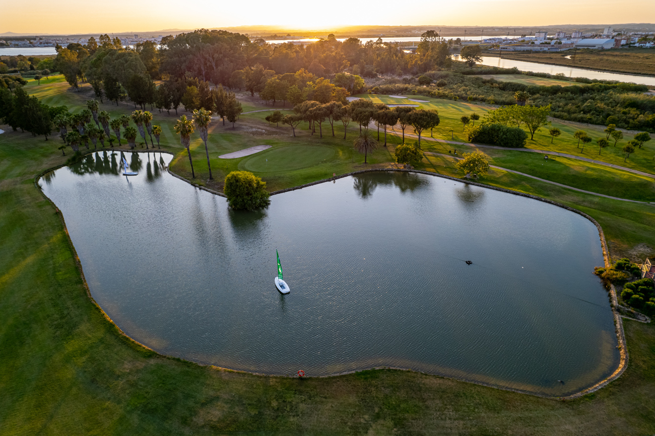 Isla Canela Golf, marshland fairway between the Guadiana estuary and the Atlantic at Ayamonte on the Costa de la Luz