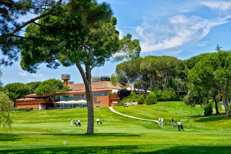 La Moraleja Course 2, parkland fairway at Real Club La Moraleja in Alcobendas north of Madrid, Spain