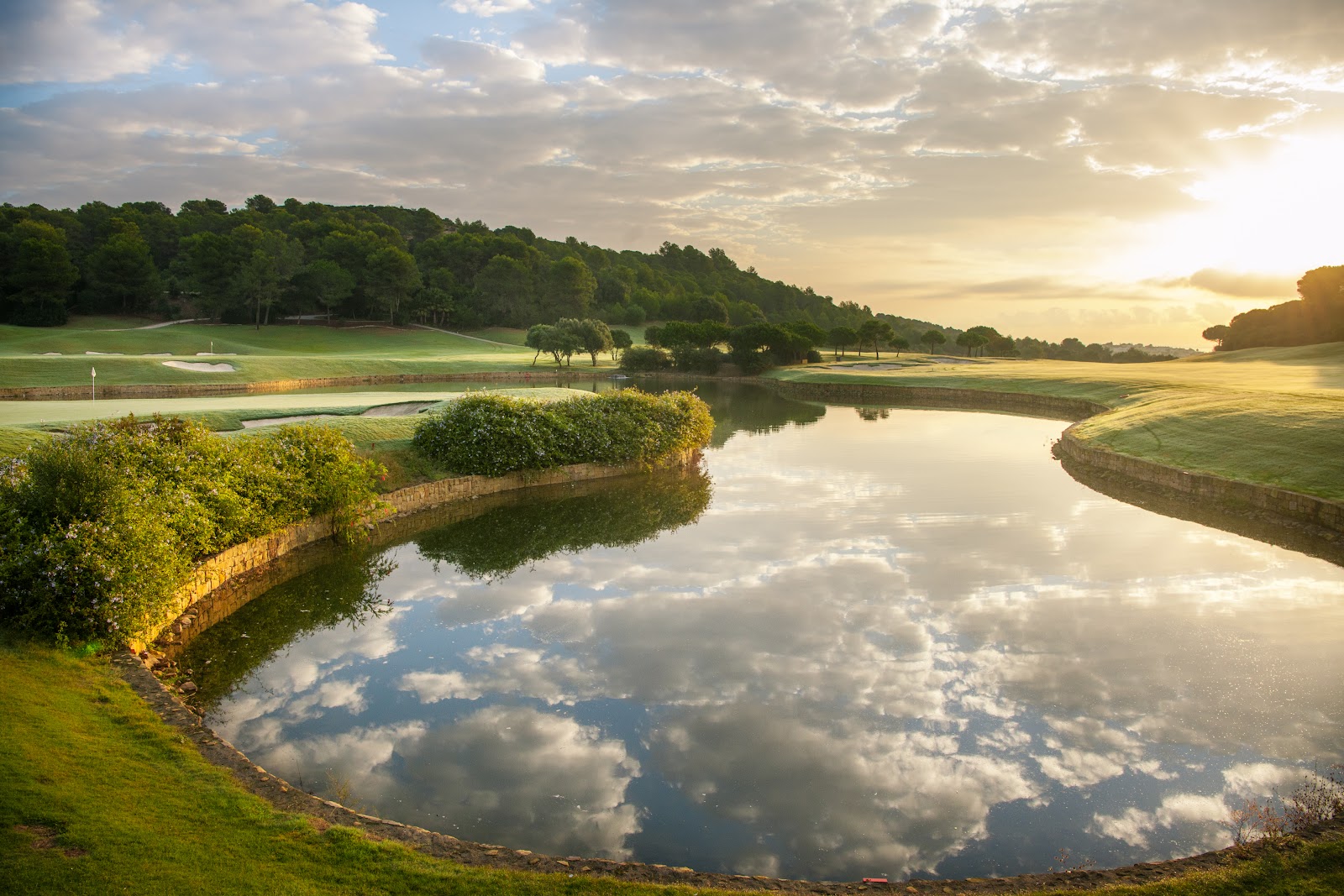 La Reserva Club, wide fairways and large greens in the hills above Sotogrande, Andalusia, Spain