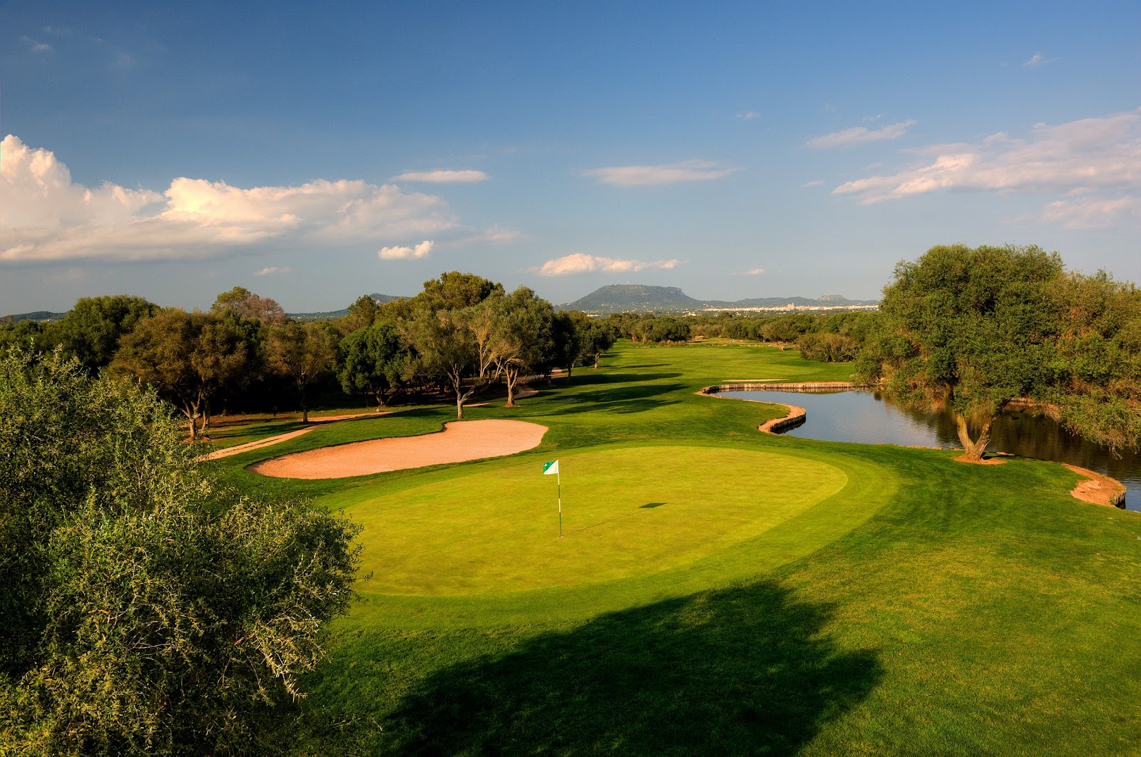 Son Antem Golf East, broad flat fairways at the Son Antem resort near Llucmajor, Mallorca