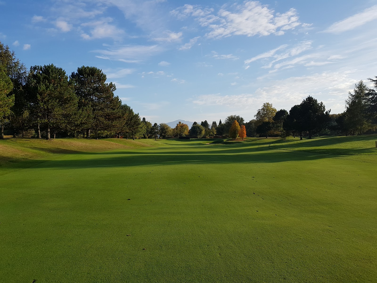 Golf Club du Domaine Impérial, parkland fairway on the shore of Lake Geneva at Gland, Switzerland