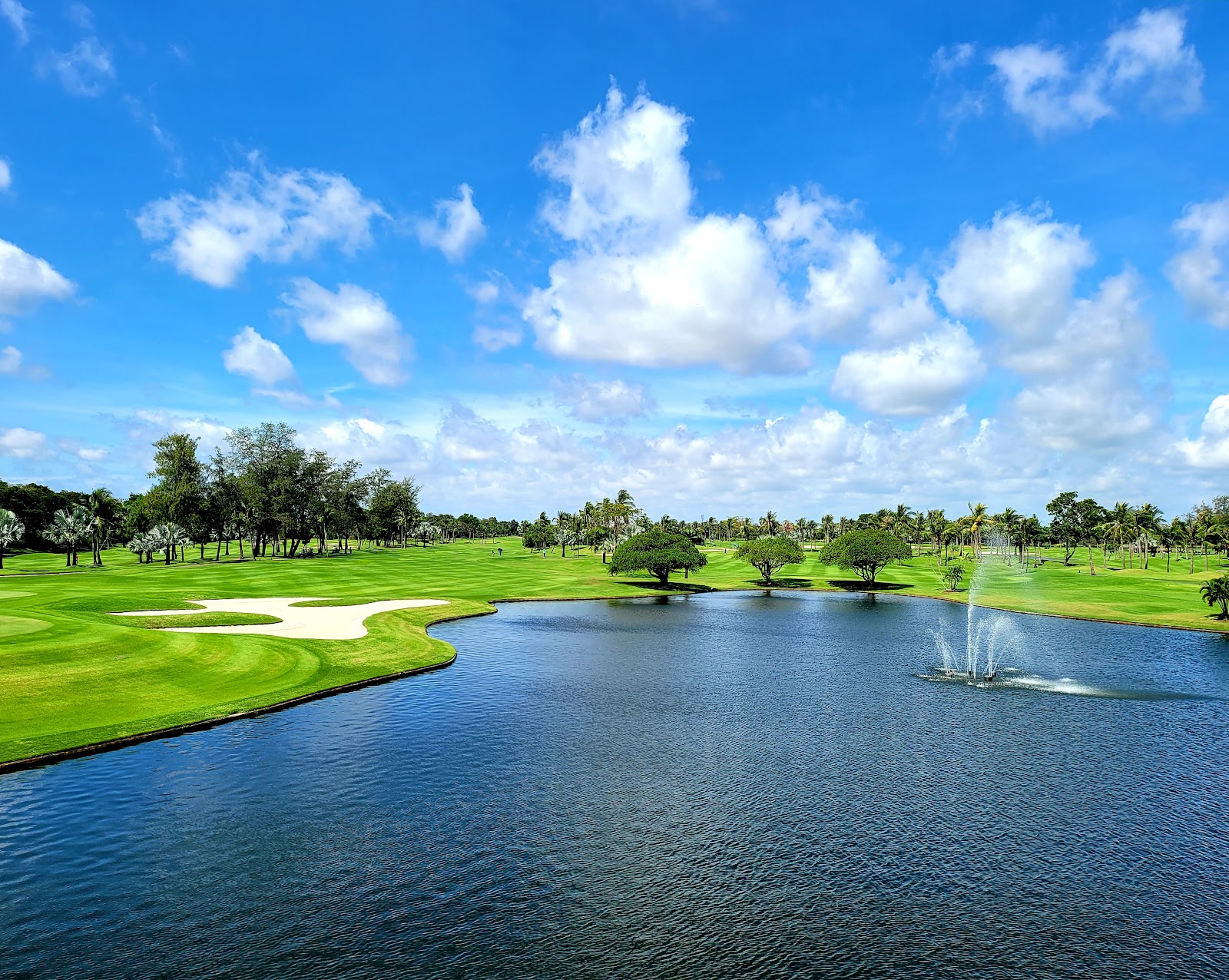 Thai Country Club, a manicured championship fairway and lake east of Bangkok, Thailand