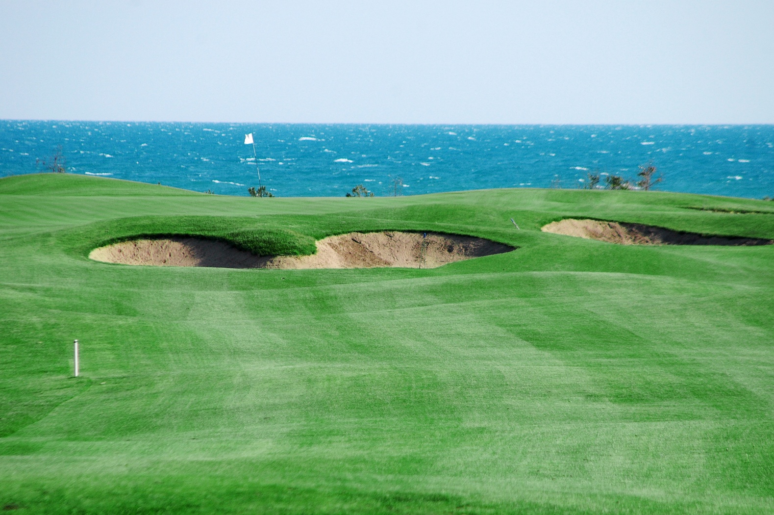 Tat Golf International at Belek, fairway lined by umbrella pine near the Turkish Mediterranean coast